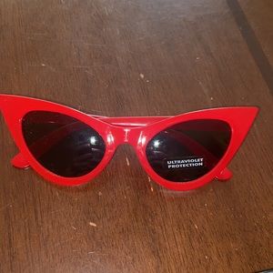 Red Retro Vintage Sunglasses
